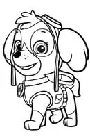 Paw Patrol kleurplaat 19